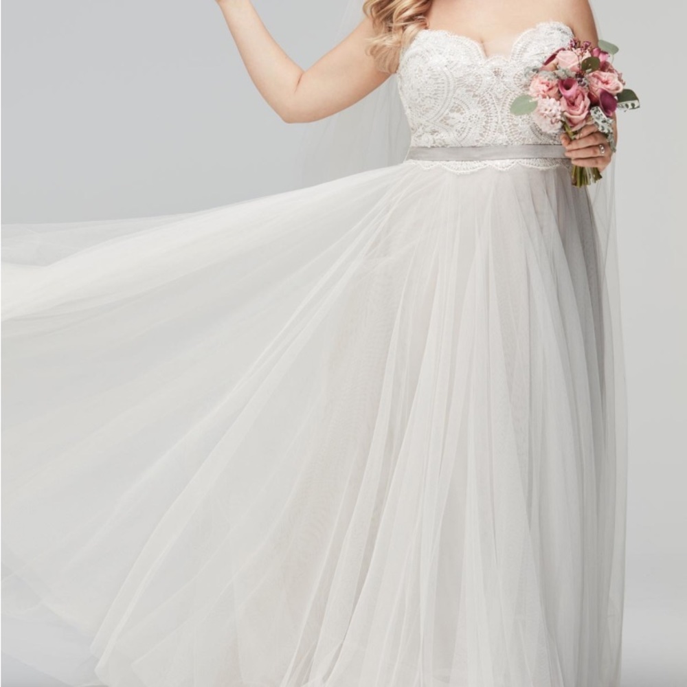 WToo Della Strapless Wedding Dress- 22W- NWT!